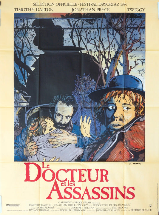 LE DOCTEUR ET LES ASSASSINS MOVIE POSTER ORIGINAL (120x160) TIMOTHY DALTON