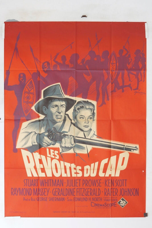 LA RÉVOLTÉS DU CAP MOVIE POSTER ORIGINAL 120X160 STUART WHITMAN