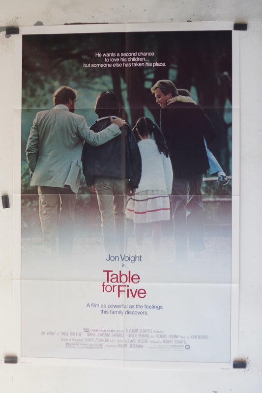 TABLE FOR FIVE (70X100) 1983 ORIGINAL MOVIE POSTER JON VOIGHT, MARIE-CHRISTINE