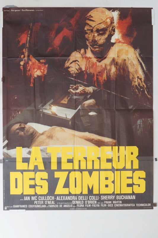 LA TERREUR DES ZOMBIES MOVIE POSTER ORIGINAL 120x160 IAN MC CULLOCH