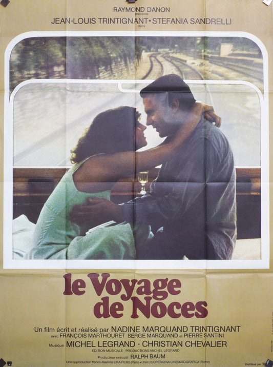 LE VOYAGE DE NOCE JEAN-LOUIS TRINTIGNANT MOVIE POSTER ORIGINAL 120x160