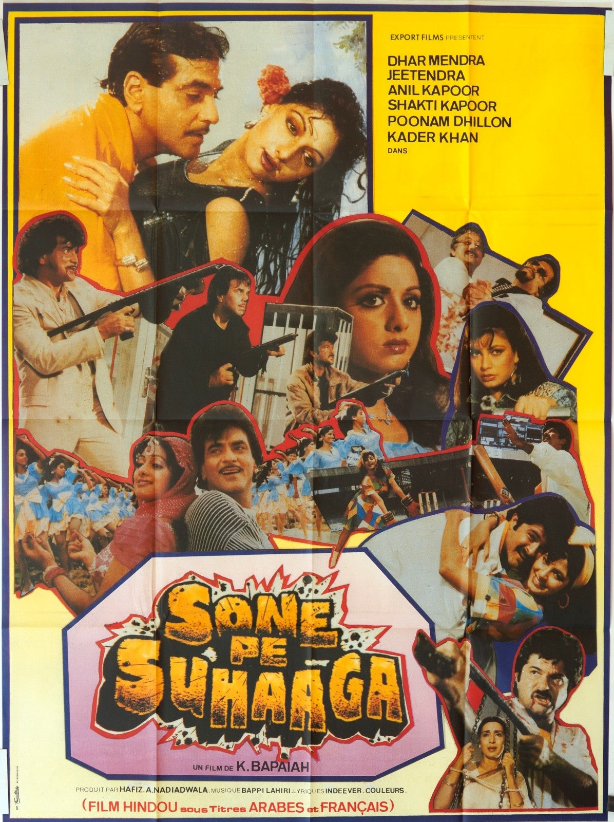 SONE PE SUHAAGA DHAR MENDRA 120X160 MOVIE POSTER ORIGINAL 120x160