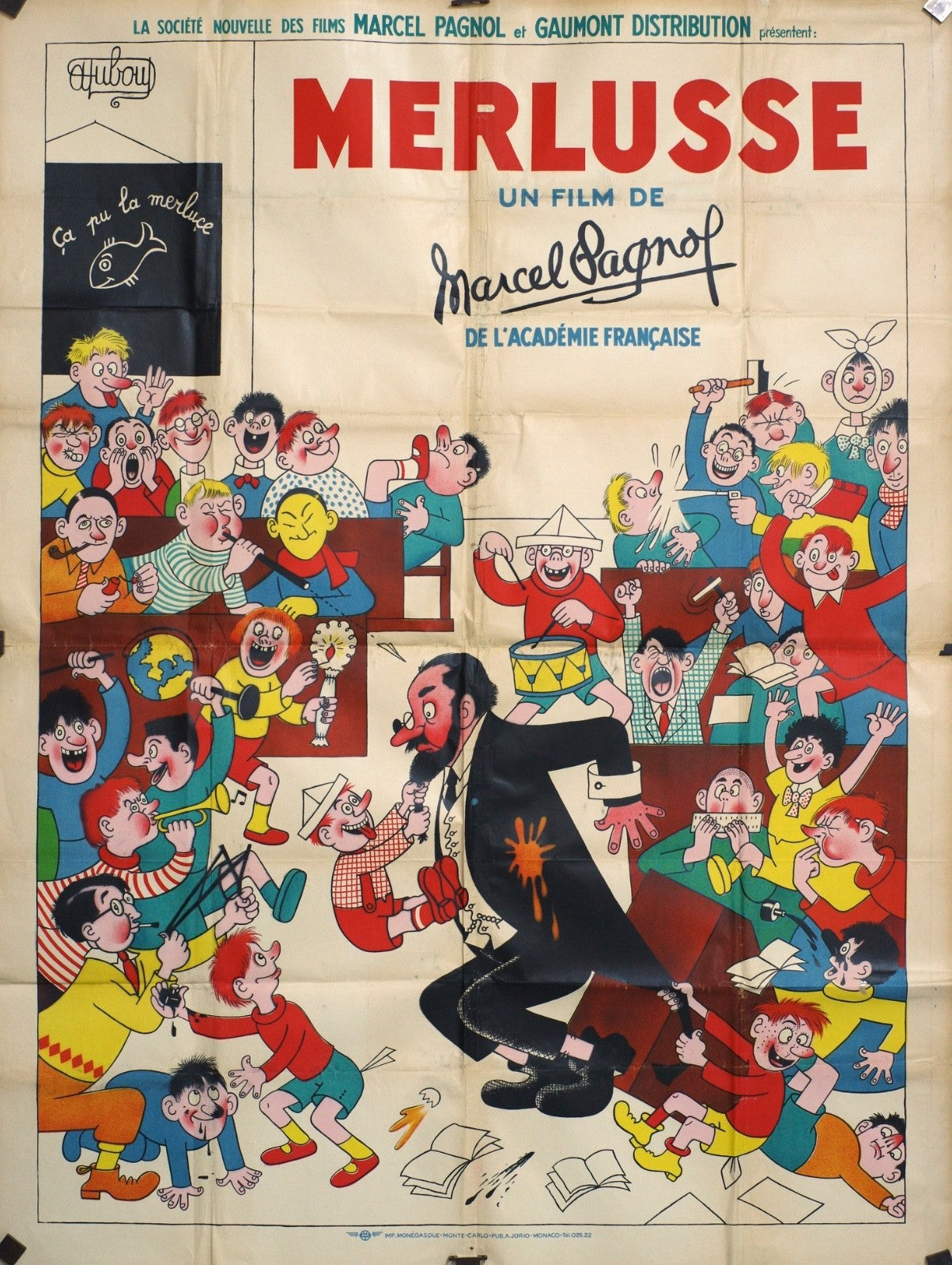 MERLUSSE MARCEL PAGNOL movie poster ORIGINAL 120x160