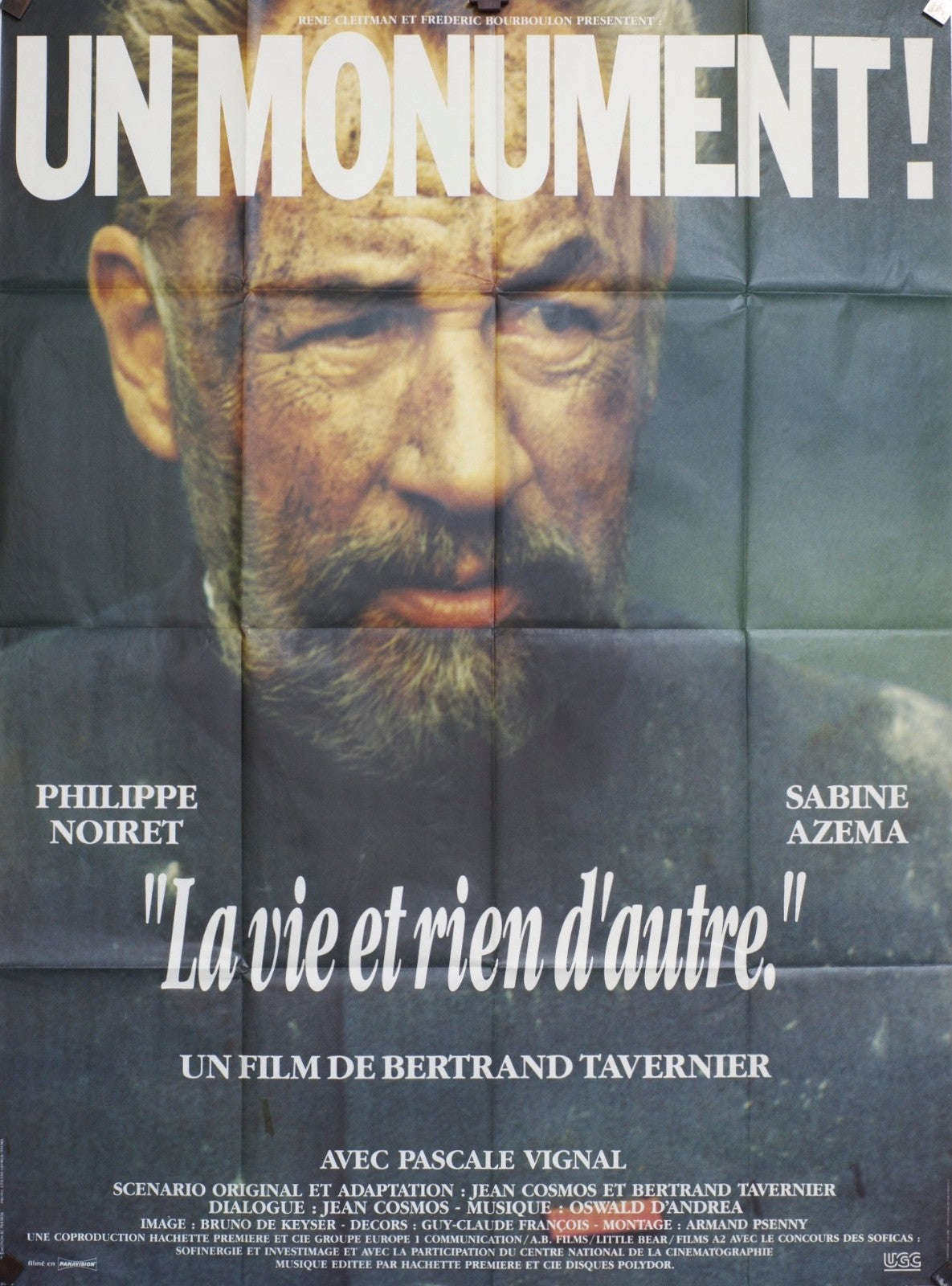 LA VIE ET RIEN D’AUTRE PHILIPPE NOIRET MOVIE POSTER ORIGINAL 120x160