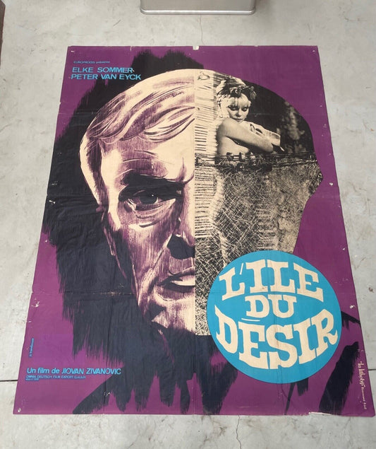 L’ILE DU DÉSIR MOVIE POSTER ORIGINAL (120x160) ELKE SOMMER
