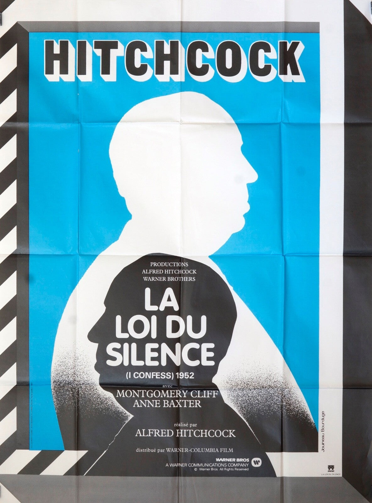 LA LOI DU SILENCE movie poster ORIGINAL 120x160 HITCHCOCK