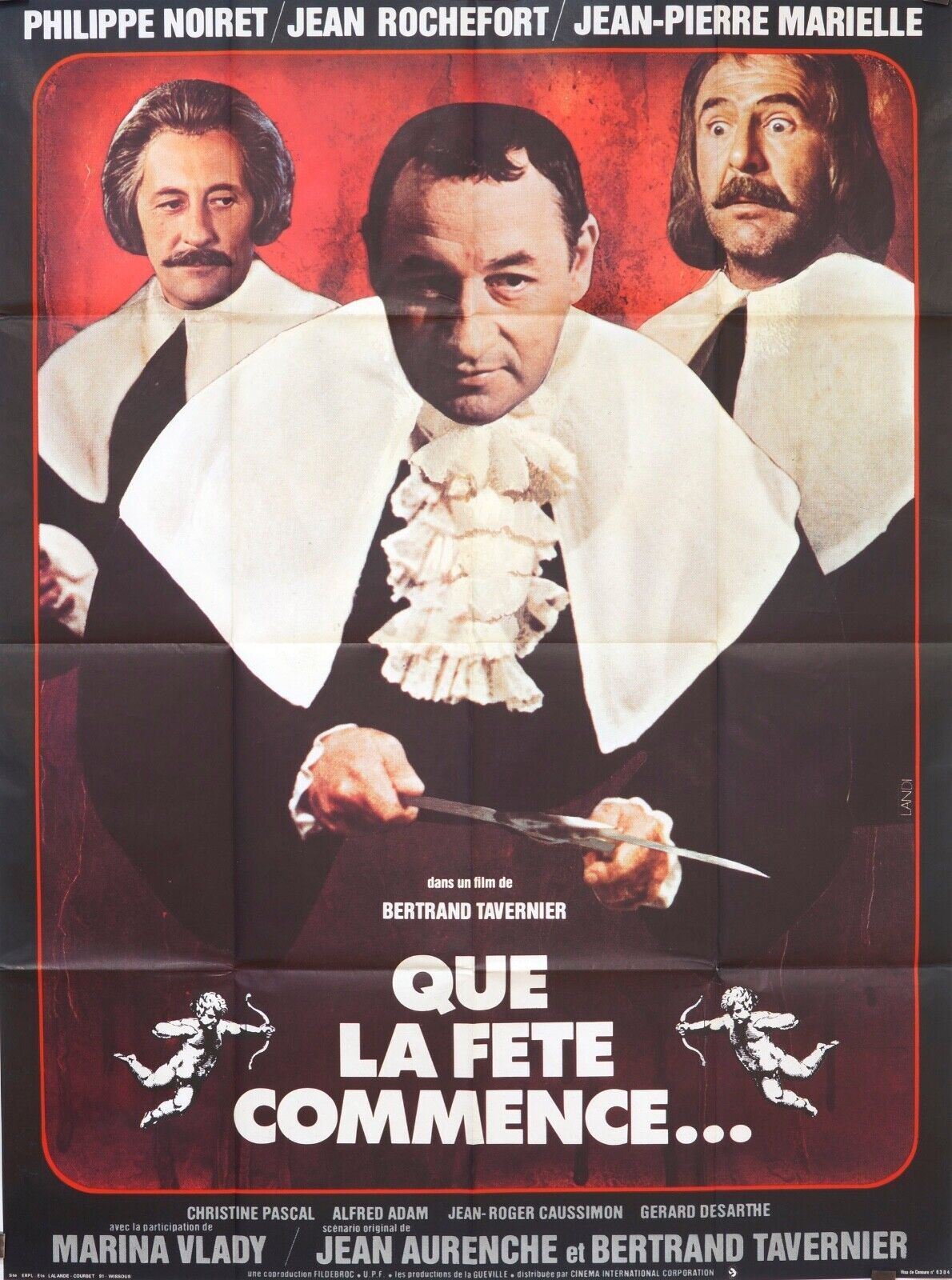 QUE LA FÊTE COMMENCE ORIGINAL MOVIE POSTER 120x160 PHILIPPE NOIRET
