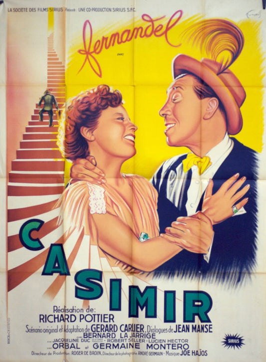 CASIMIR MOVIE POSTER ORIGINAL (120x160)  FERNANDEL