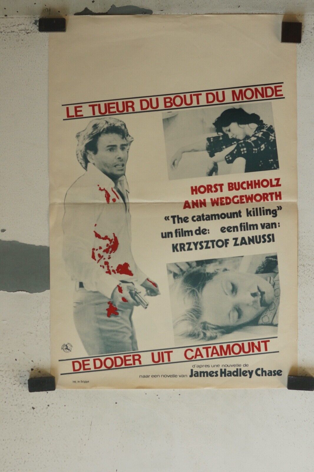 LE TIREUR AU BOUT DU MONDE, MOVIE POSTER ORIGINAL (55X37); HORST BUCHHOLZ