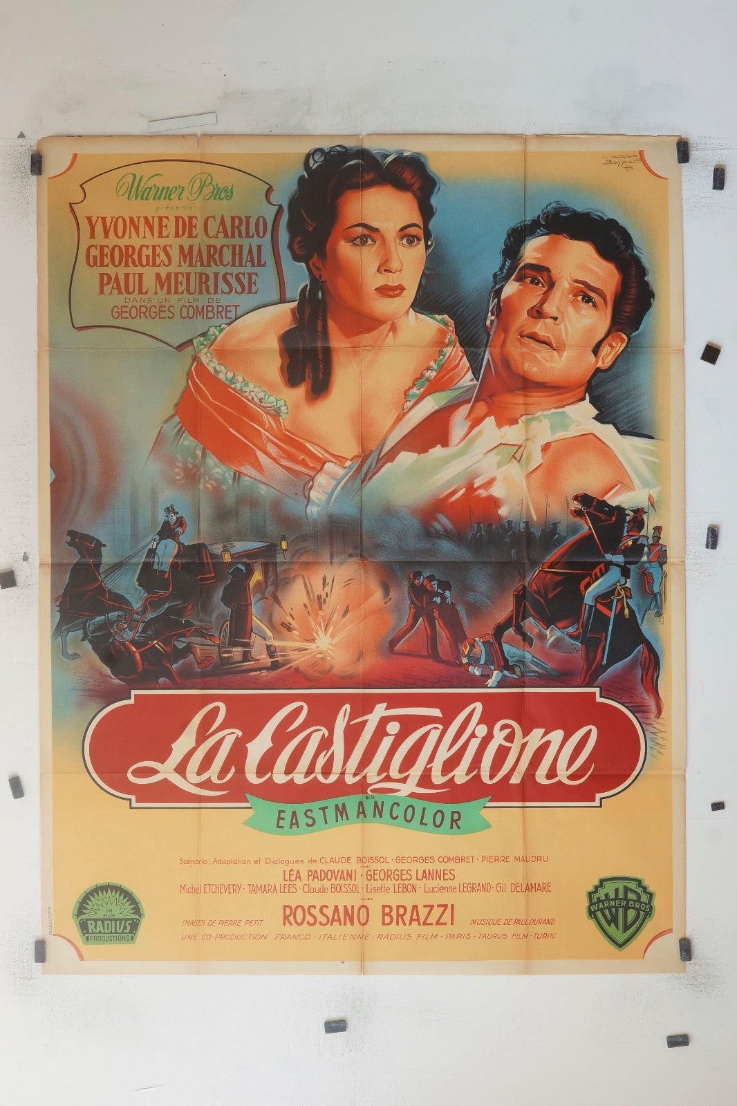 LA CASTIGLIONE YVONNE DE CARLO MOVIE POSTER ORIGINAL 120x160