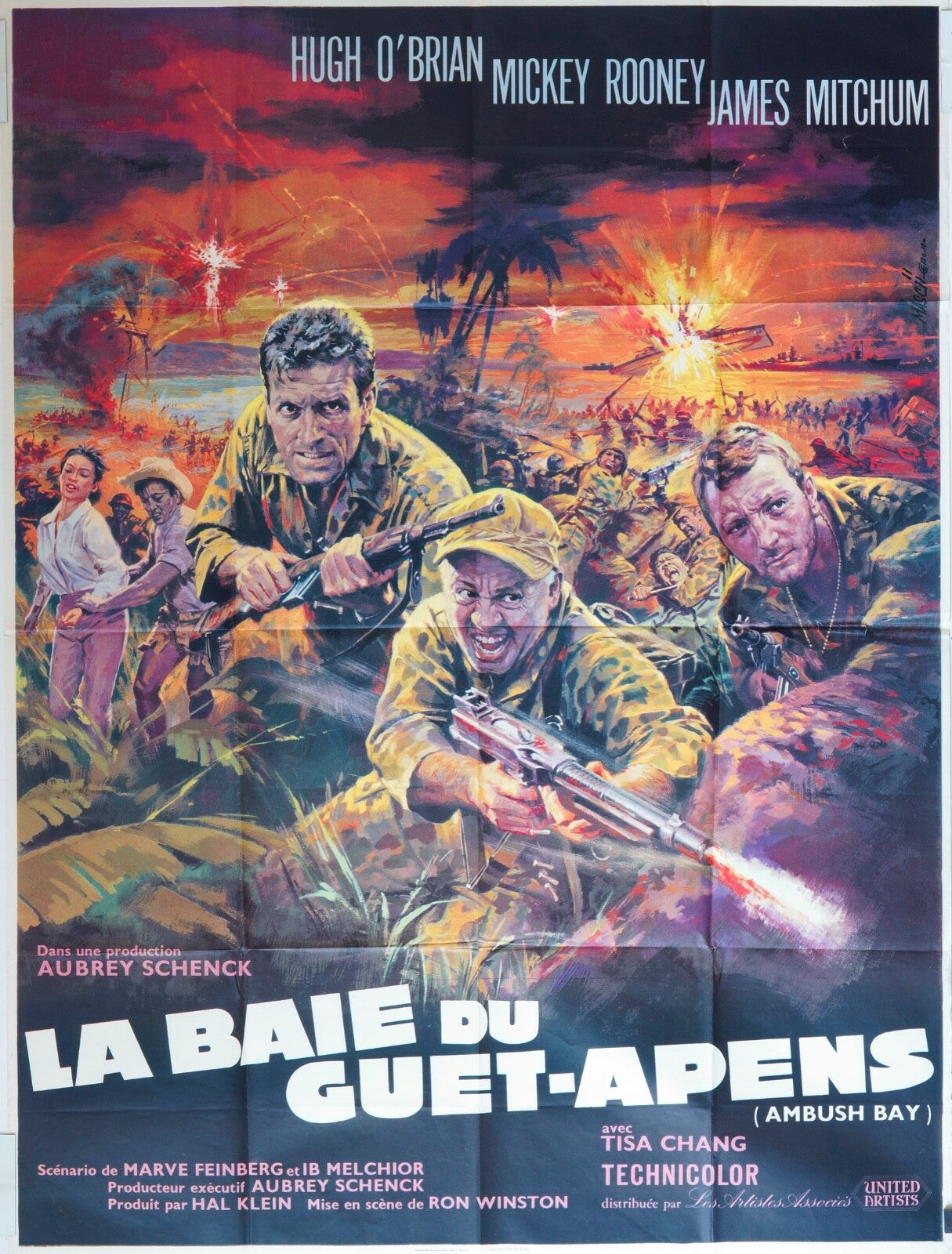 LA BAIE DU GUET-APENS MOVIE POSTER ORIGINAL (120X160) HIGH O’BRIAN