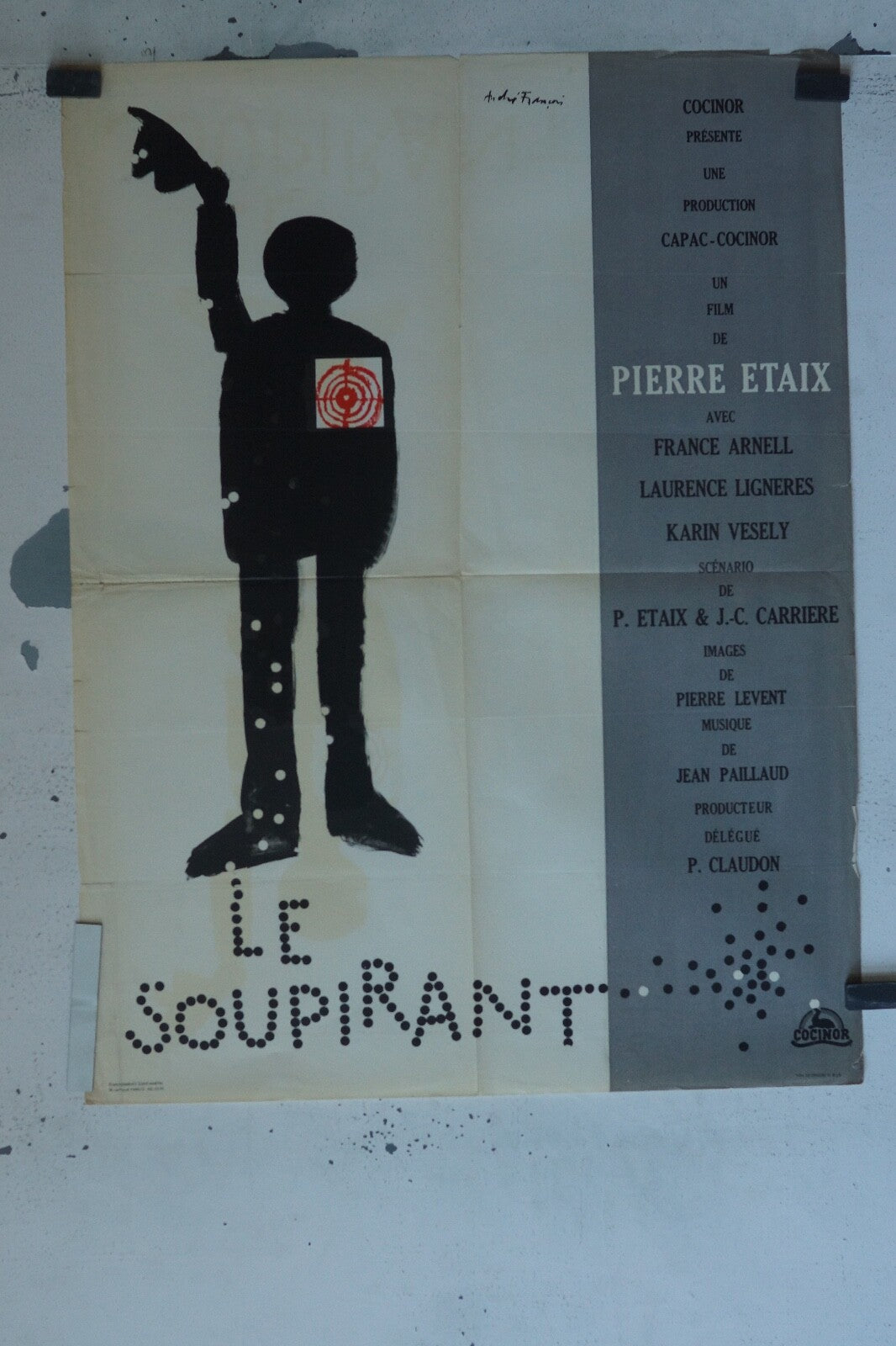 LE SOUPIRANT MOVIE POSTER ORIGINAL (60X80) PIERRE ETAIX