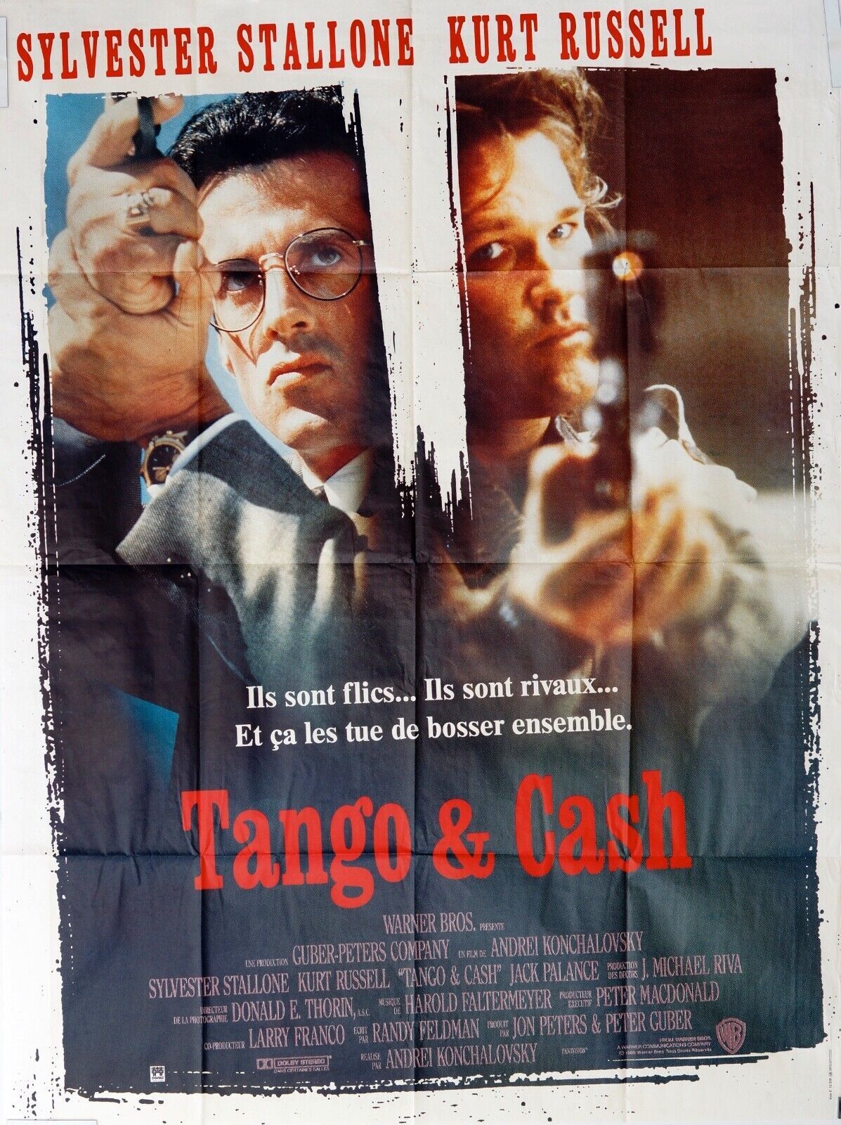 TANGO & CASH  MOVIE POSTER ORIGINAL 120x160 SYLVESTER STALLONE
