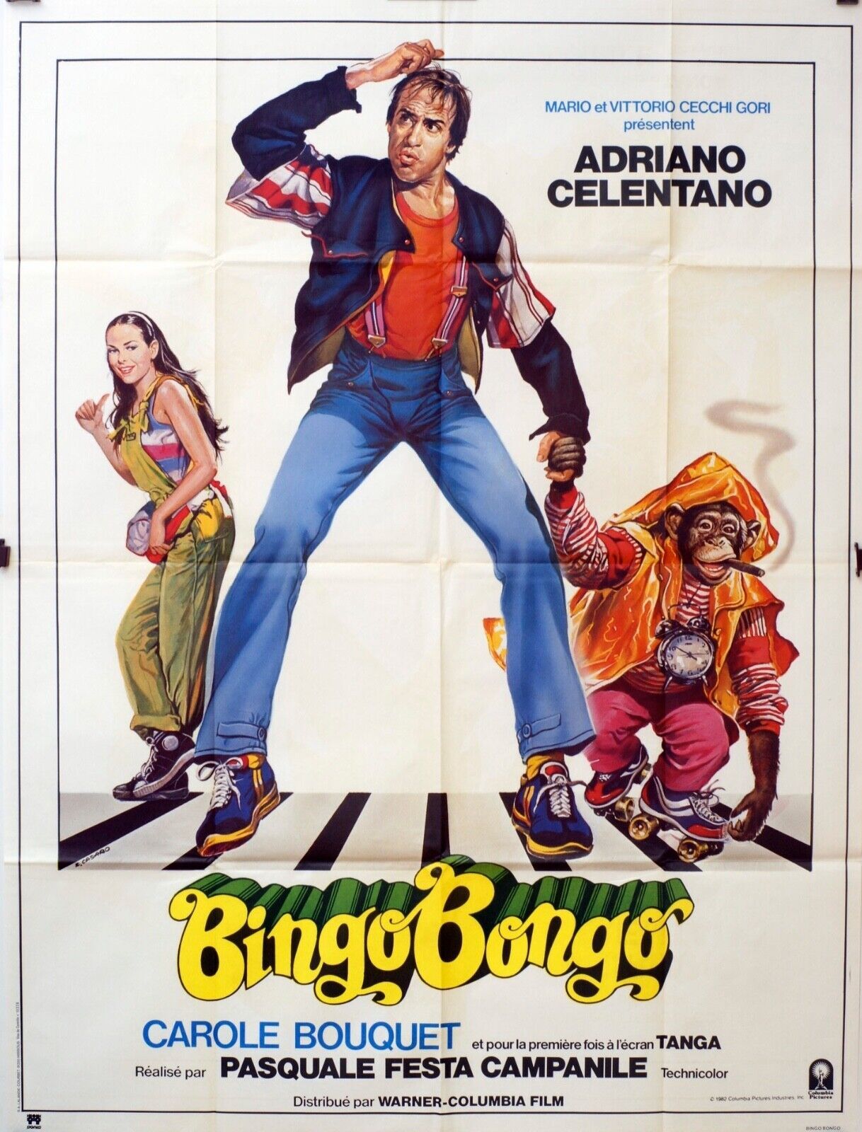 BINGO BONGO MOVIE POSTER ORIGINAL 120x160  ADRIANO CELENTANO