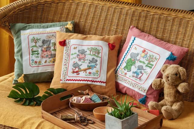 Cross Stitch BOOK ROI DES ELEPHANTS (KING OF THE ELEPHANTS) FRENCH VERSION