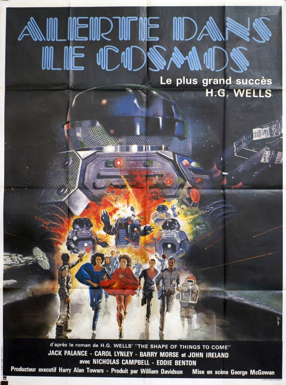 ALERTE DANS LE COSMOS HG WELLS POSTER ORIGINAL 120x160