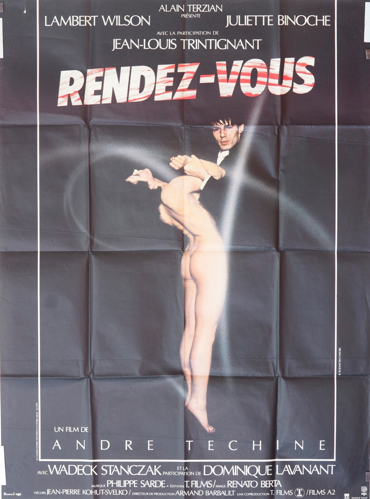 RENDEZ-VOUS MOVIE POSTER ORIGINAL 120x160  LAMBERT WILSON