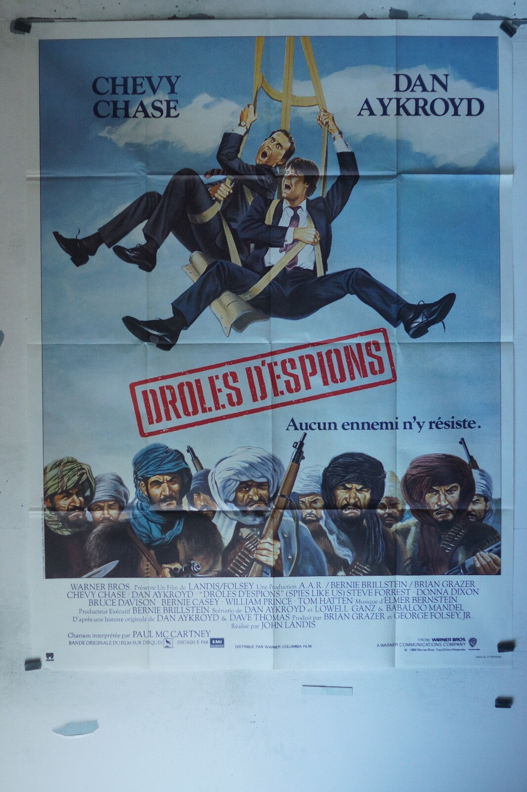 DROLES D’ESPIONS MOVIE POSTER ORIGINAL 120x160 CHEVY CHASE – DAN AYKROYD