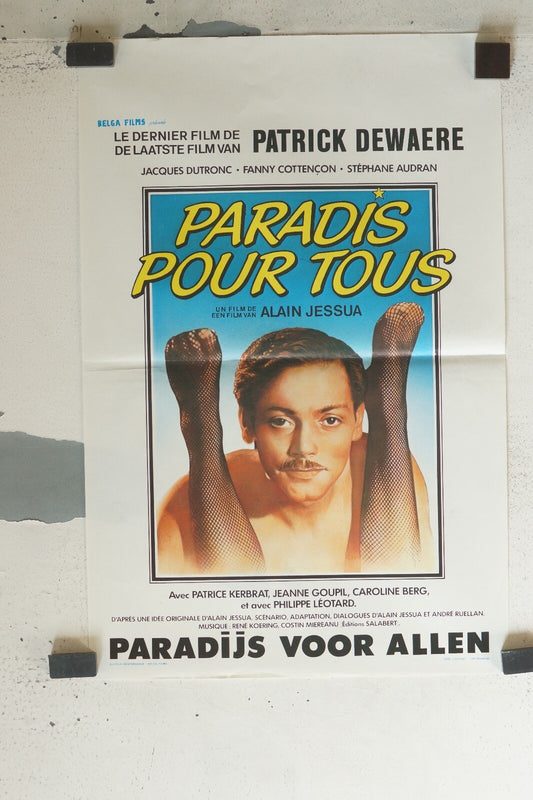 PARADIS POUR TOUS ORIGINAL MOVIE POSTER 120x160 PATRICK DEWAERE