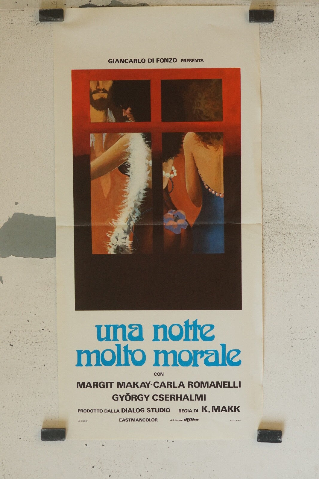 UNA NOTTE MOLTO MORALE MOVIE POSTER (34X70) MARGIT MARKAY – CARLA ROMANELLI