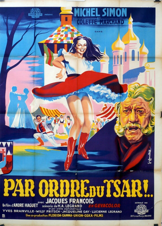 PAR ORDRE DU TSAR… ORIGINAL MOVIE POSTER 120x160 MICHEL SIMON