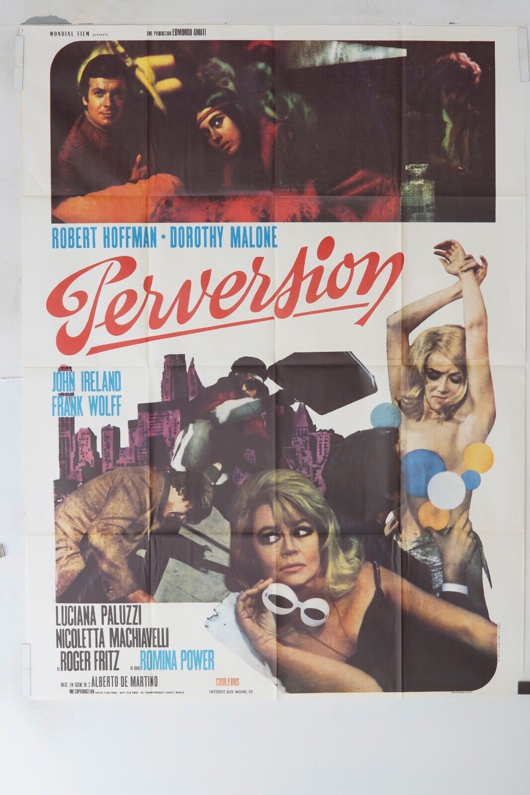 PERVERSION ORIGINAL MOVIE POSTER 120x160 ROBERT HOFFMAN
