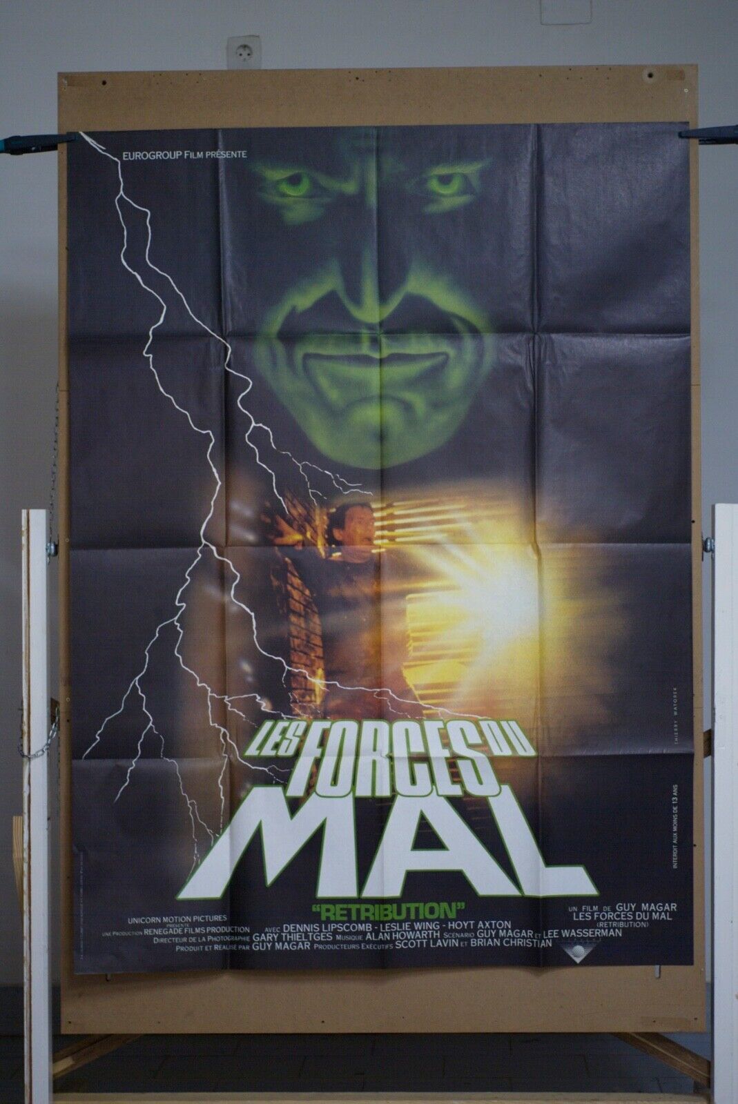 LES FORCES DU MAL POSTER ORIGINAL 120x160 DENIS LIPSCOMB