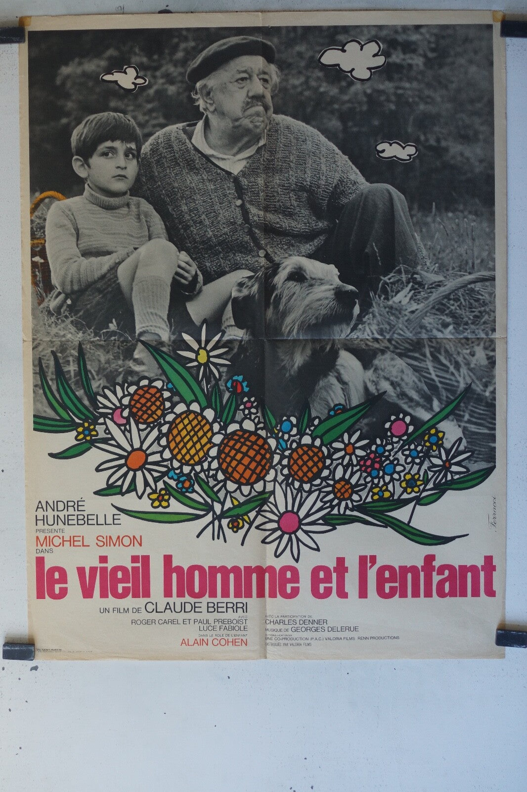VIEIL HOMME ET L’ENFANT Movieposter ORIGINAL 60x80 Michel Simon , Luce Fabiole