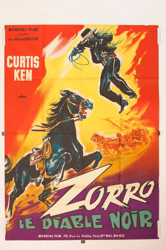 ZORRO MARQUIS DE NAVARRE ORIGINAL MOVIE POSTER 120x160  LORIS GIZZI