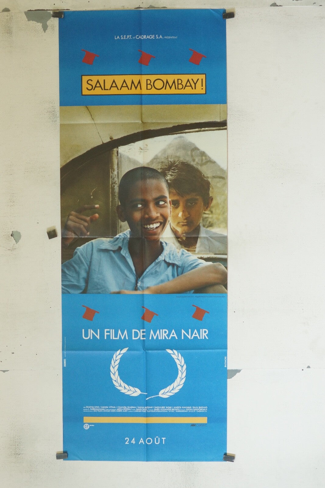 SALAAM BOMBAY POSTER ORIGINAL 60x160 MIRA NAIR