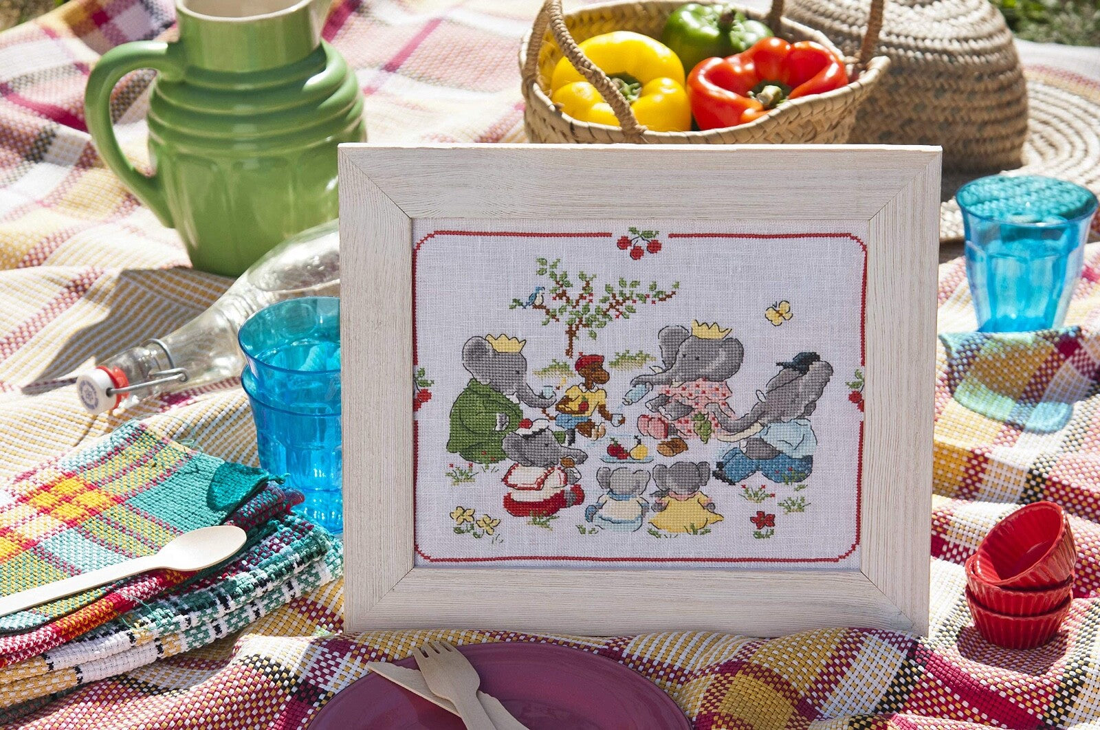 Calendrier/Agenda 2021 : Le roi des éléphants FRENCH VERSION CROSS STITCH