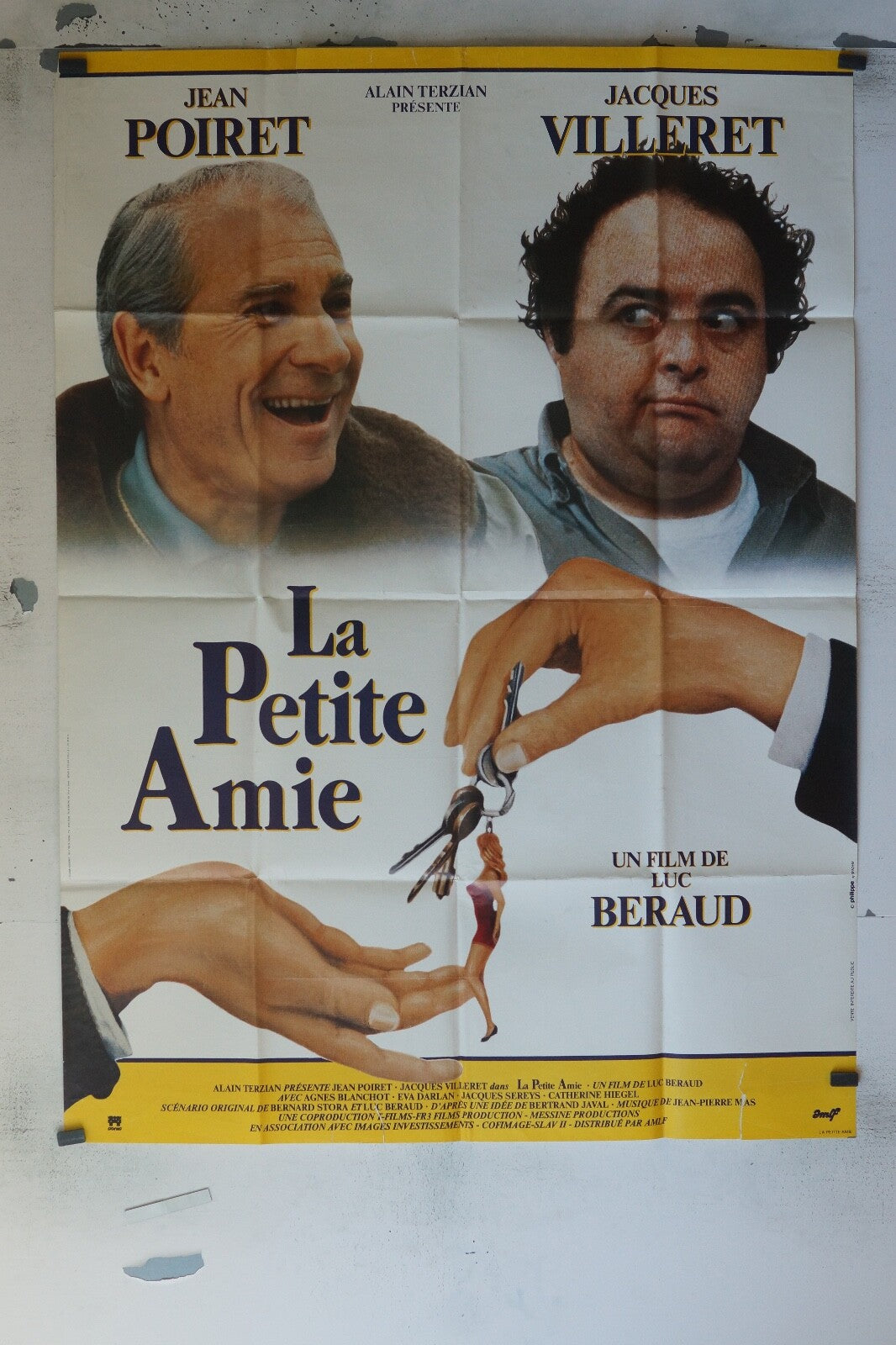 LA PETITE AMIE MOVIE POSTER ORIGINAL 120x160 JEAN POIRET