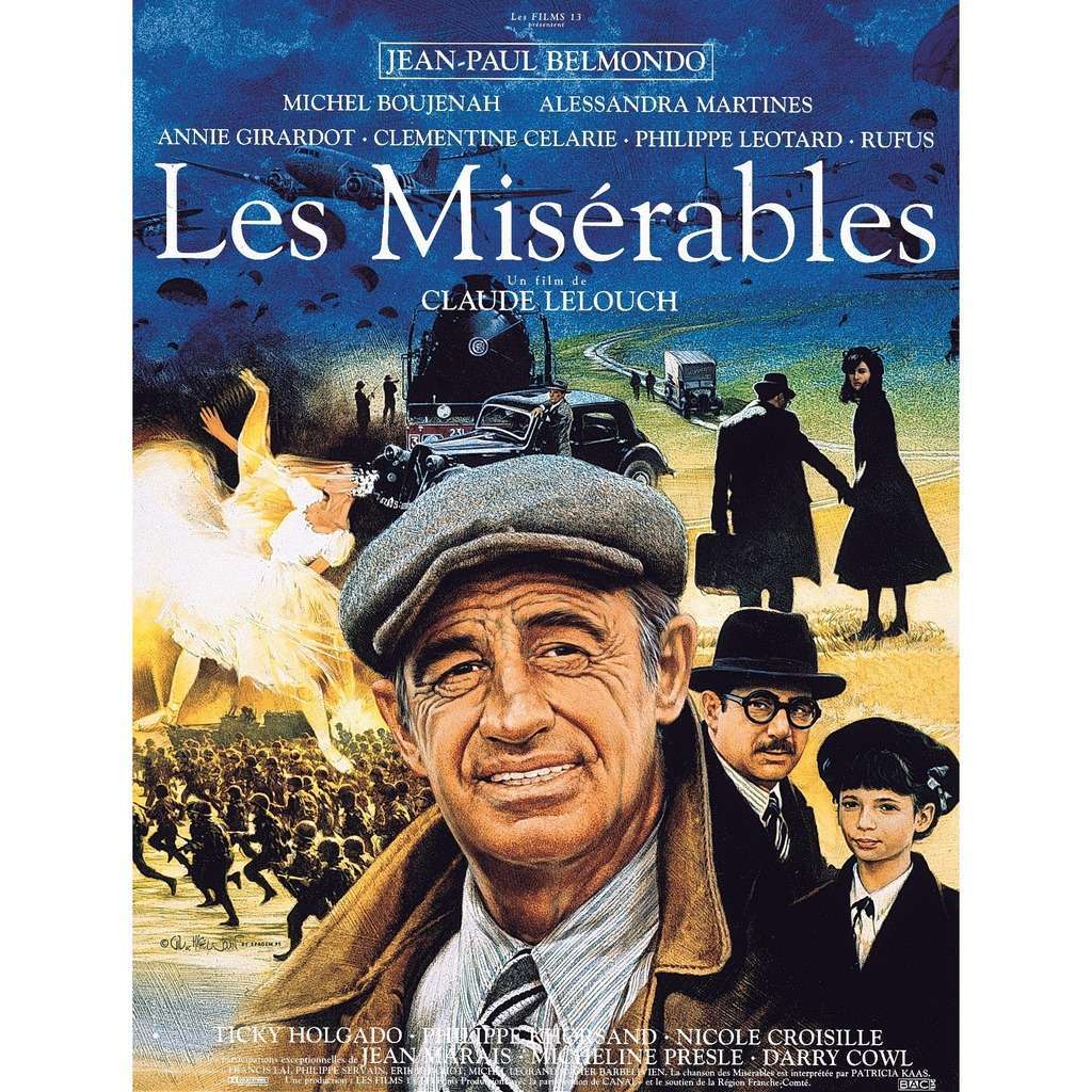 MISERABLES (LES) MOVIE POSTER ORIGINAL120x160 Michel Boujenah