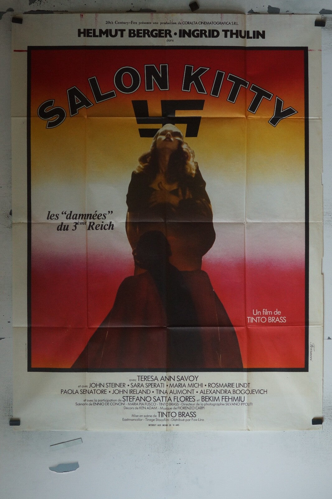 SALON KITTY ORIGINAL MOVIE POSTER 120x160 HELMUT BERGER