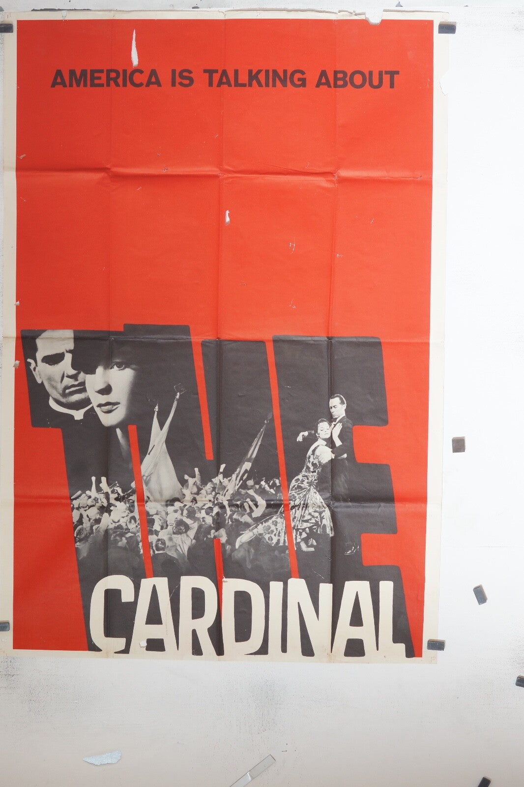 THE CARDINAL POSTER ORIGINAL 120x160, Otto Preminger 