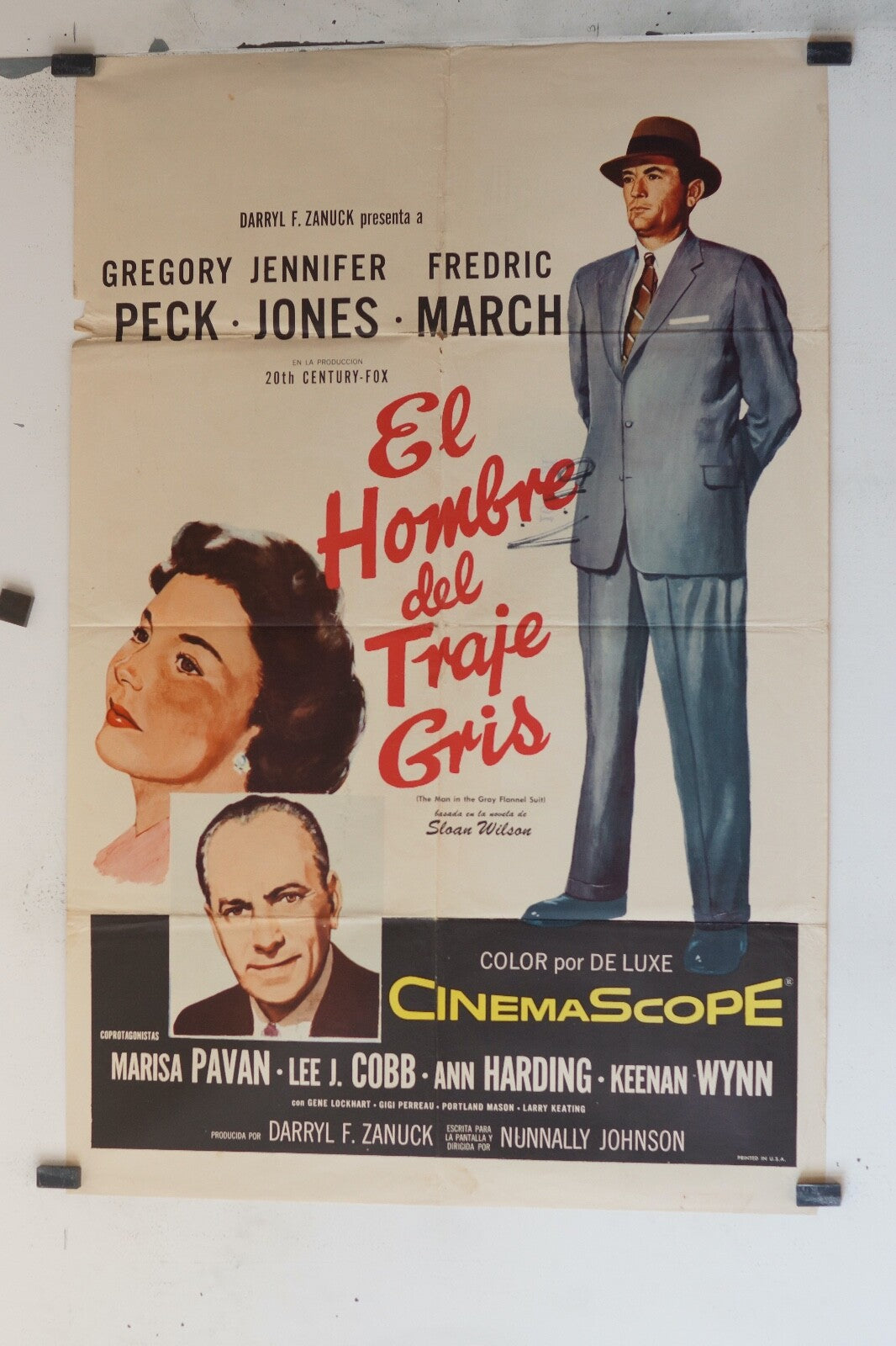 HOMBRE DEL TRAJE GRIS (EL) (70X100), 1956 ORIGINAL MOVIE POSTER GREGORY PECK