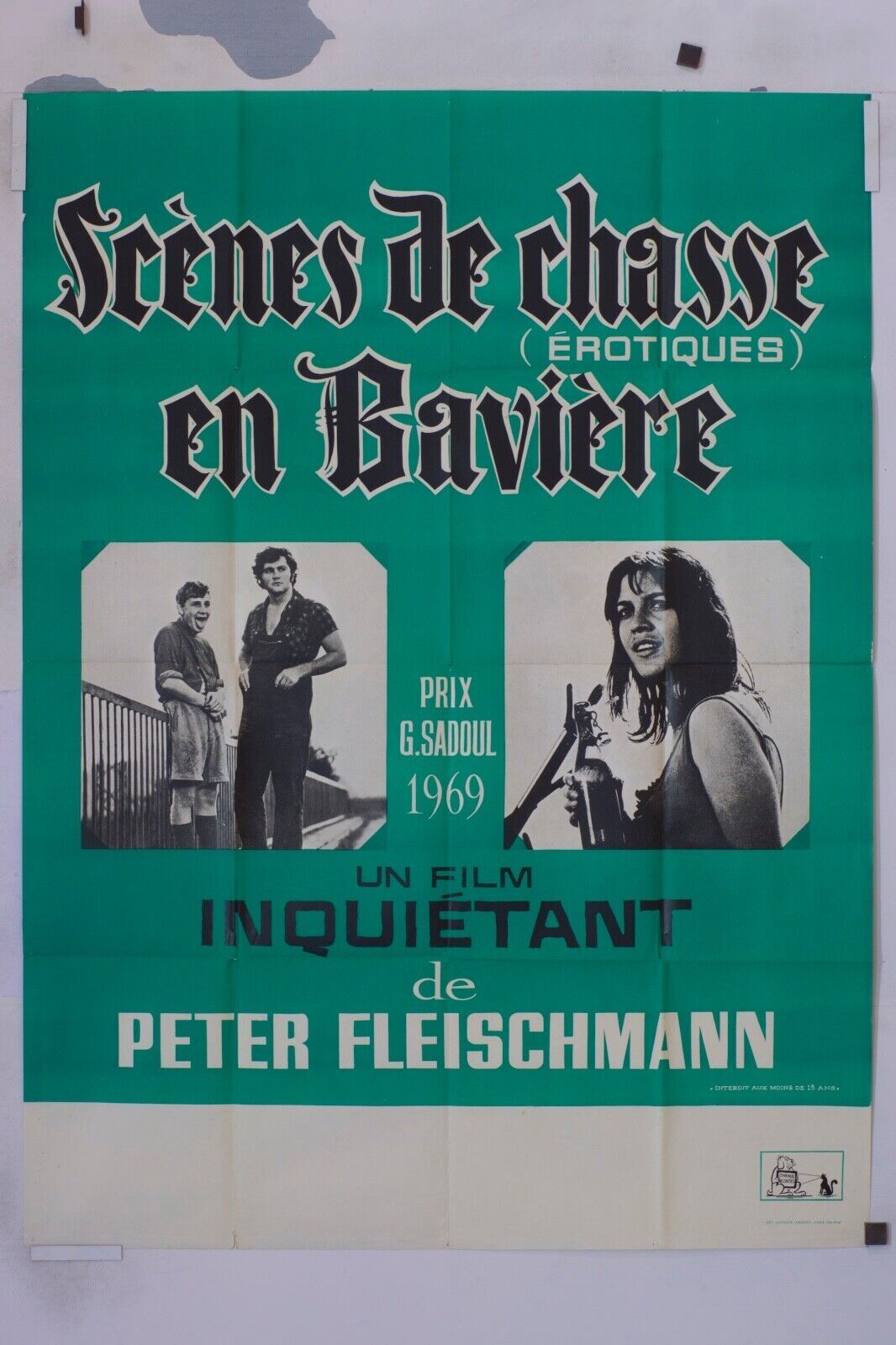 SCÈNES DE CHASSE EN BAVIÈRE MOVIE POSTER ORIGINAL 120x160 PETER FLEISCHMANN