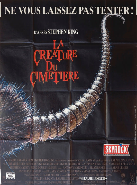 LA CRÉATURE DU CIMETIÈRE STEPHEN KING MOVIE POSTER ORIGINAL 120X160