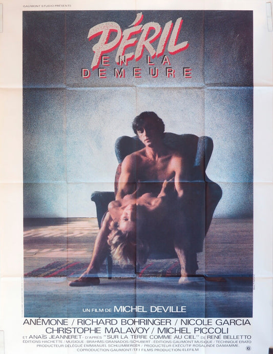 PÉRIL EN LA DEMEURE MOVIE POSTER ORIGINAL 120x160 MICHEL DEVILLE