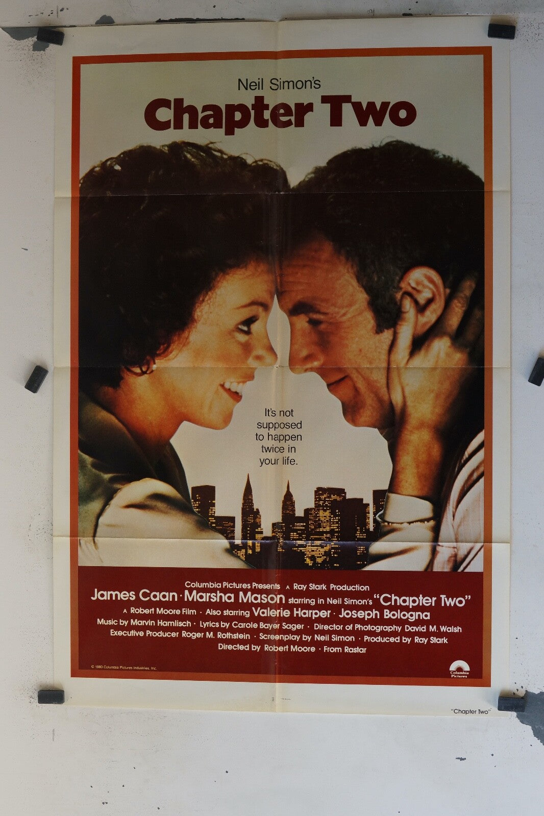 CHAPTER TWO movie poster ORIGINAL (68X104) Robert Moore