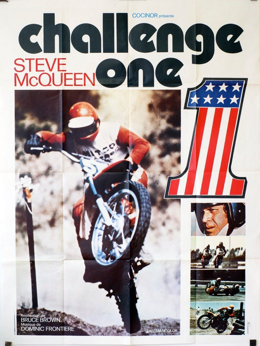 CHALLENGE ONE MOVIE POSTER ORIGINAL 120x160 STEVE MC QUEEN