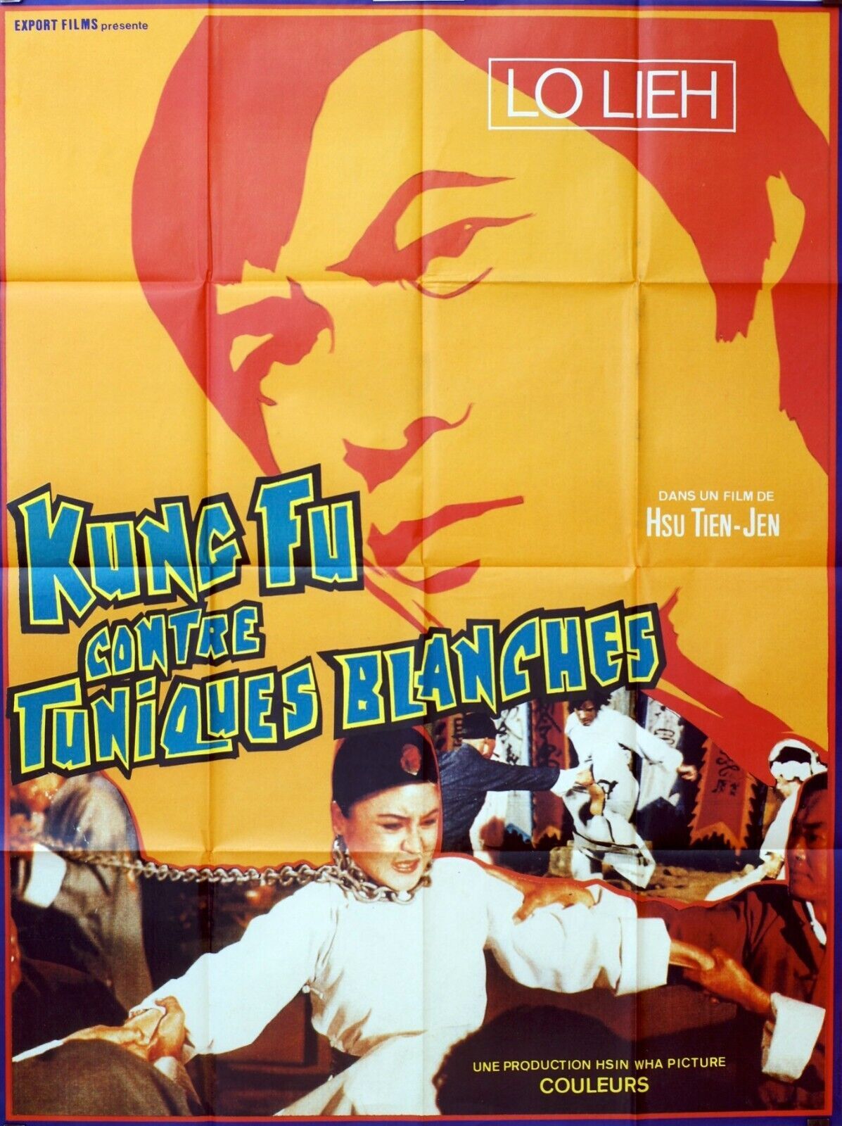 KUNG FU CONTRE TUNIQUES BLANCHES , KARATÉ – KUNG-FU ORIGINAL 120x160
