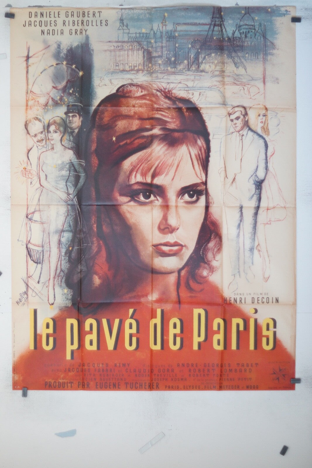 PAVE DE PARIS (LE) movie poster ORIGINAL 120x160, Danièle Gaubert , 