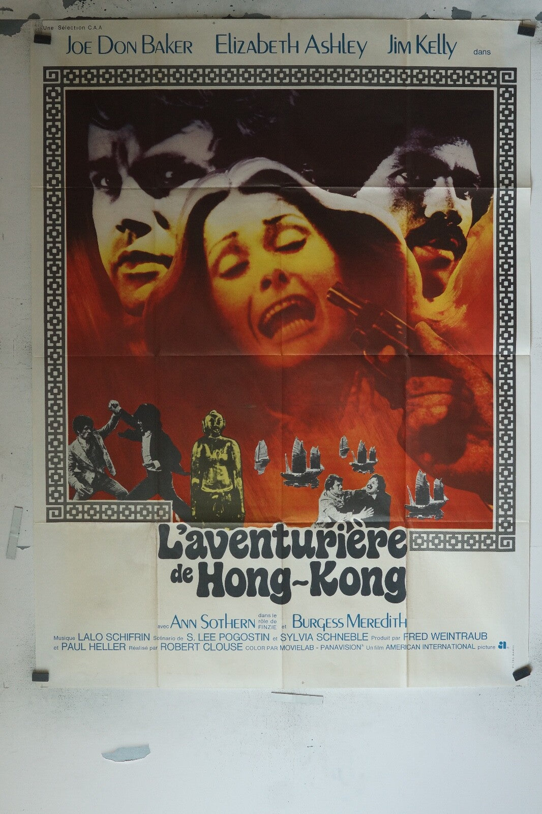 L’AVENTURIÈRE DE HONG-KONG POSTER ORIGINAL 120x160 JOE DON BAKER