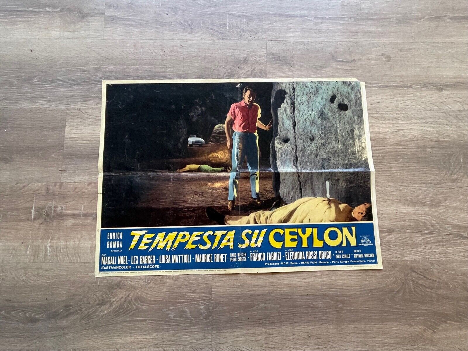 TEMPESTA SU CEYLON MOVIE POSTER ORIGINAL 50x70 ENRICO BOMA