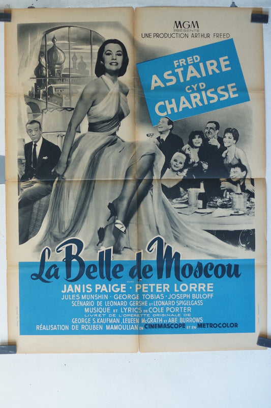 BELLE DE MOSCOU (LA) movie poster ORIGINAL 60x80 Fred Astaire , cyd Charisse