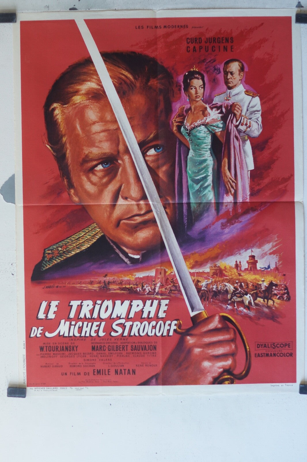 TRIOMPHE DE MICHEL STROGOFF (LE) MOVIE POSTER ORIGINAL(60X80) Curd Jurgens 