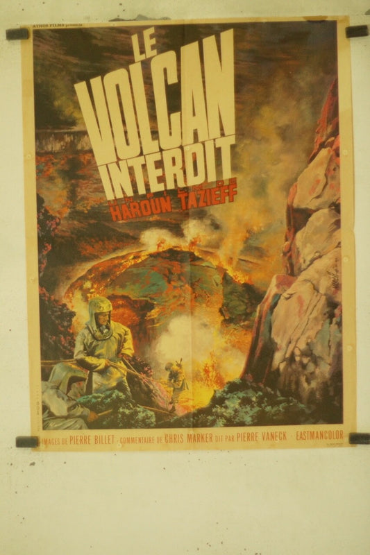 LE VOLCAN INTERDIT MOVIE POSTER ORIGINAL (60X80) HAROUN TAZIEFF