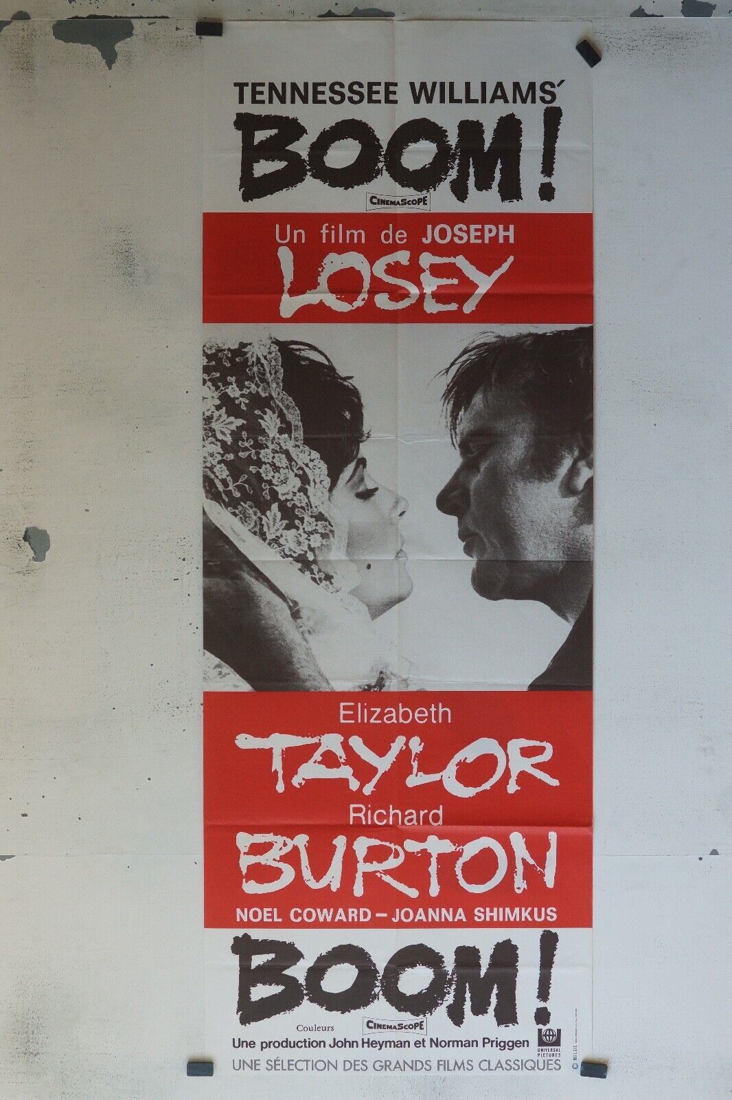 BOOM POSTER ORIGINAL 60x160 JOSEPH LOSEY