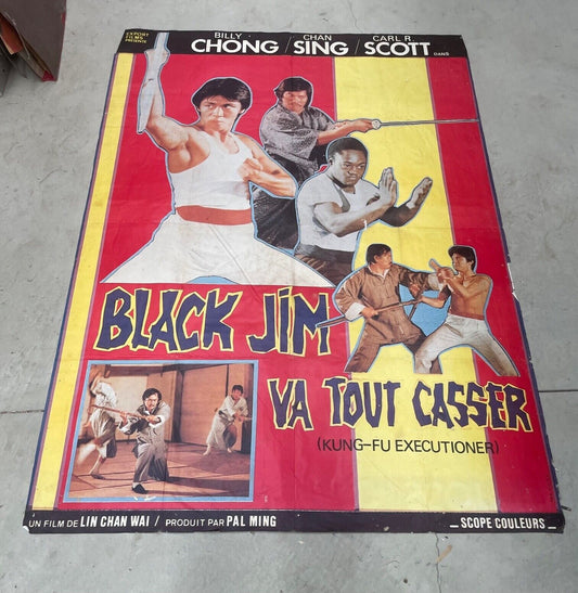 VA TOUT CASSER MOVIE POSTER ORIGINAL (120x160)  BLACK JIM